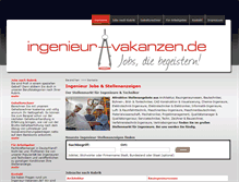Tablet Screenshot of ingenieur-vakanzen.de